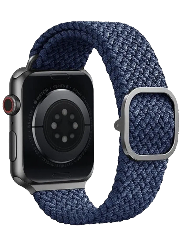 Ремешок Apple Watch 45/44/42 mm Uniq ASPEN Strap Braided Blue