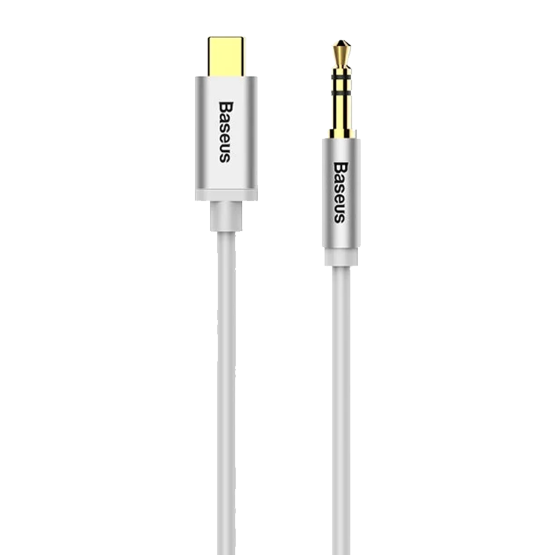 Кабель Baseus Yiven Type-C male To 3.5 male Audio Cable M01 White