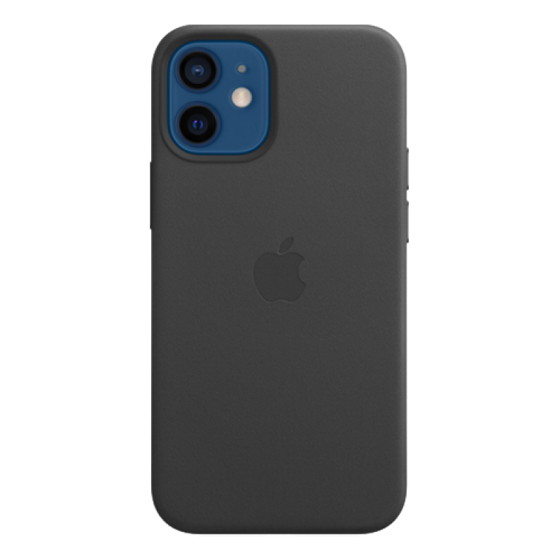 Чехол Apple iPhone 12 mini Leather Case MagSafe (Черный)