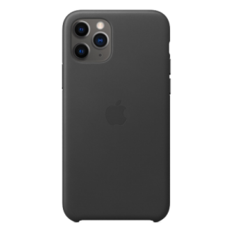 Чехол Apple iPhone 11 Pro Max Leather Case (Черный)