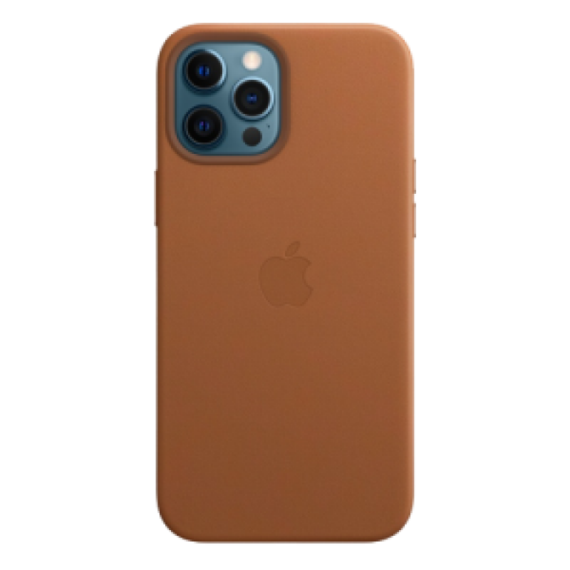 Чехол Apple iPhone 12 mini Leather Case MagSafe (Золотисто-коричневый)
