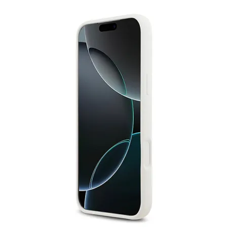 Lagerfeld для iPhone 17 Pro Max чехол Liquid Silicone Hearts Hard White (MagSafe)