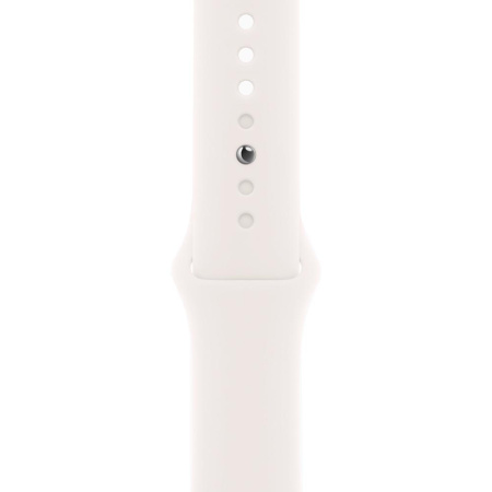 Apple Watch Series 11 42mm Aluminum Rose Gold Case Light Blush Sport Band S/M